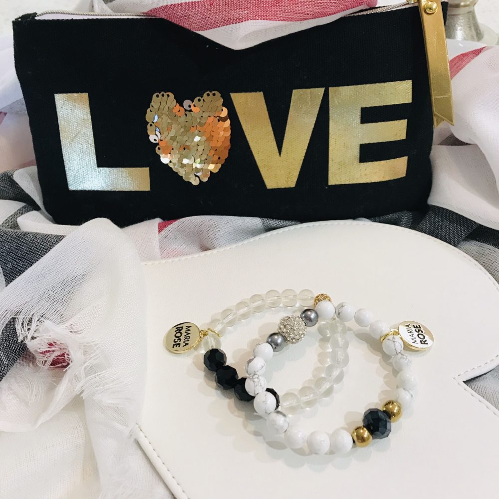 Maria Rose Black Bracelet Gift Set