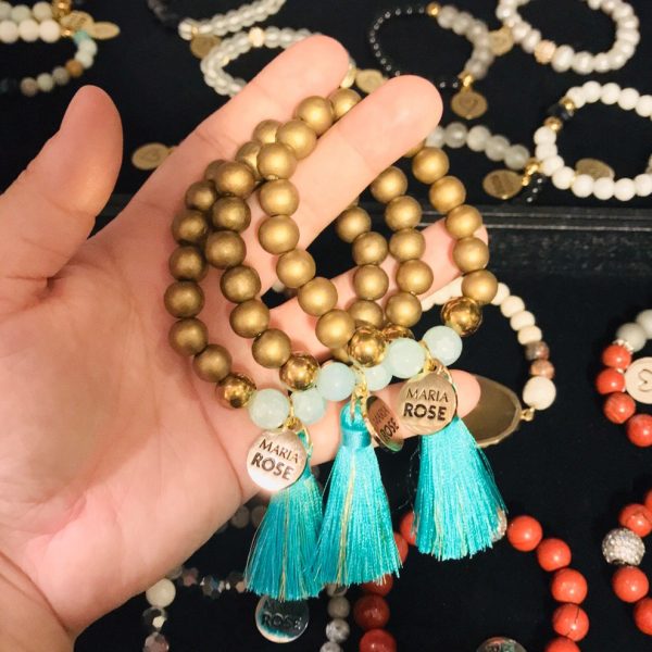 Turquoise Tassel Bracelet