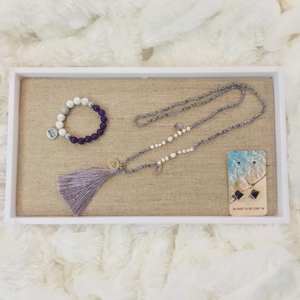 Purple Madison Jewelry Gift Set