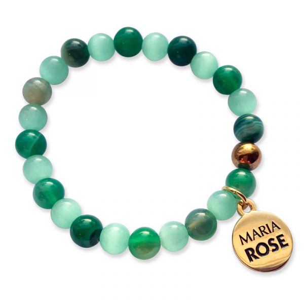 Amazon Green Beaded Bracelet Set